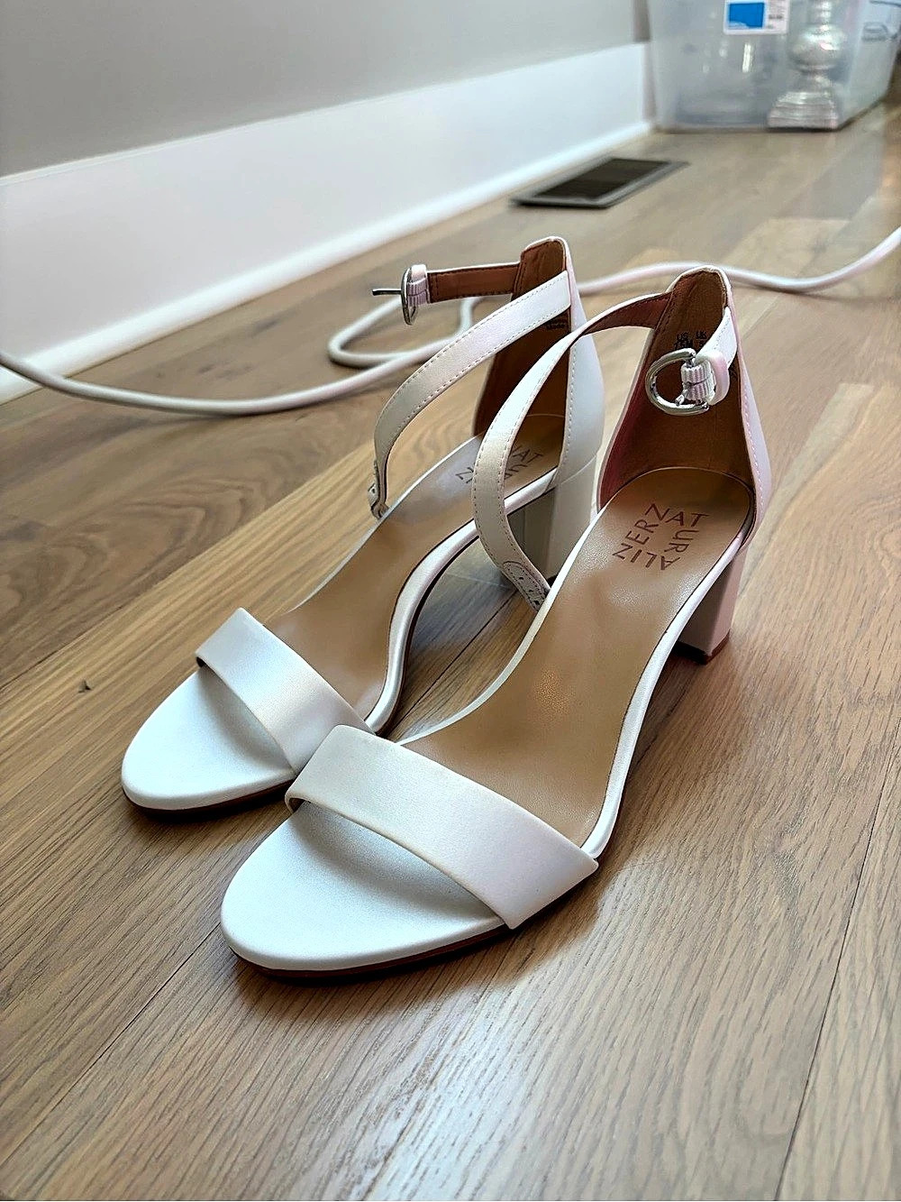 Naturalizer Vera Dress Sandal White Heeled Sandals
